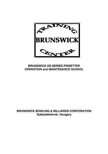 Brunswick gsx pinsetter manual